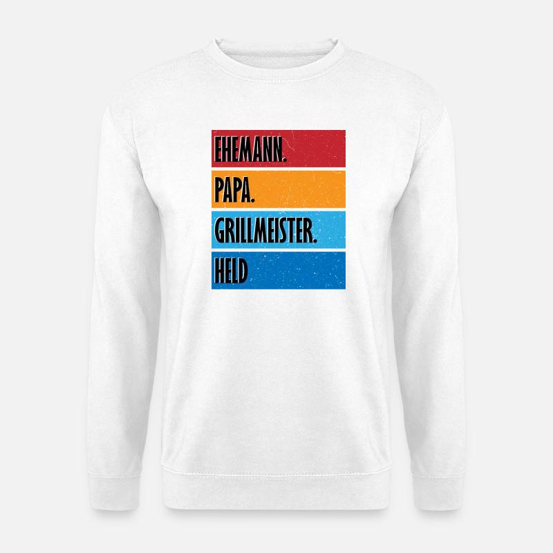 Grillmeister - Unisex Pullover - Weiß