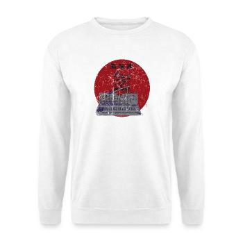 Vintage Japan Synthesizer Cat Analog Synth Retro - Unisex Sweatshirt - white - Front