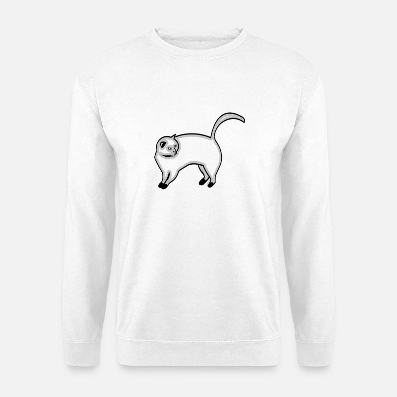 Katze - Unisex Pullover - Weiß