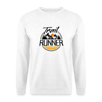 Trail Runner Traillauf Trailrunner Ultra Running - Sweat-shirt Unisexe - blanc - Devant