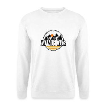 100 Mile Club trail run ultra trail running runner - Unisex Sweatshirt - white - Front