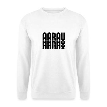 AARAU Design - Repetition in Black - Unisex Sweatshirt - white - Front