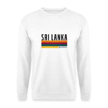 Sri Lanka Flag Stripes - Unisex Sweatshirt - white - Front