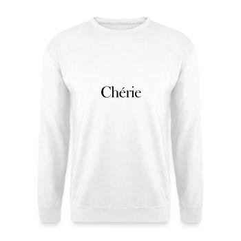 Chérie – French love design - Unisex Sweatshirt - white - Front