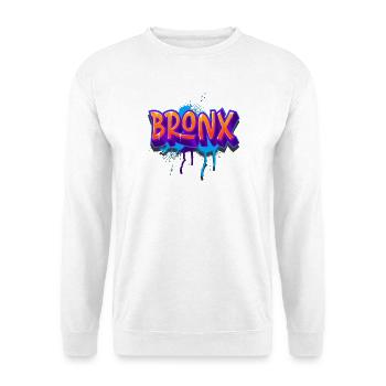 Bronx Graffiti - Unisex Pullover - Weiß - Vorne