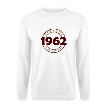 Timbre original vintage de 1962 - Sweat-shirt Unisexe - blanc - Devant