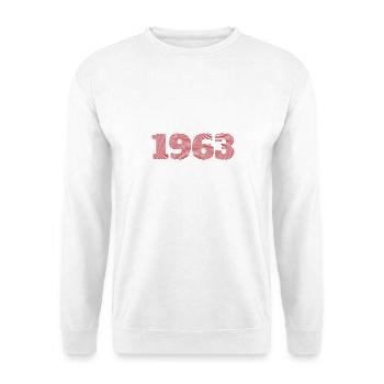 1963 Jahrgang - Unisex Pullover - Weiß - Vorne