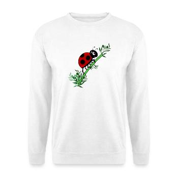 Botanique de coccinelle - Sweat-shirt Unisexe - blanc - Devant