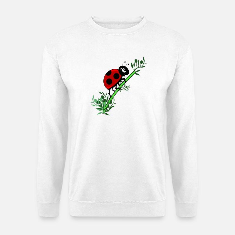 Marienkäfer Botanik - Unisex Pullover - Weiß