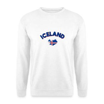 Islande Nation insulaire islandaise - Sweat-shirt Unisexe - blanc - Devant