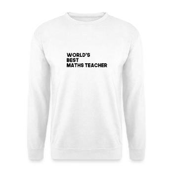 Meilleur professeur de mathématiques professeur de mathématiques - Sweat-shirt Unisexe - blanc - Devant