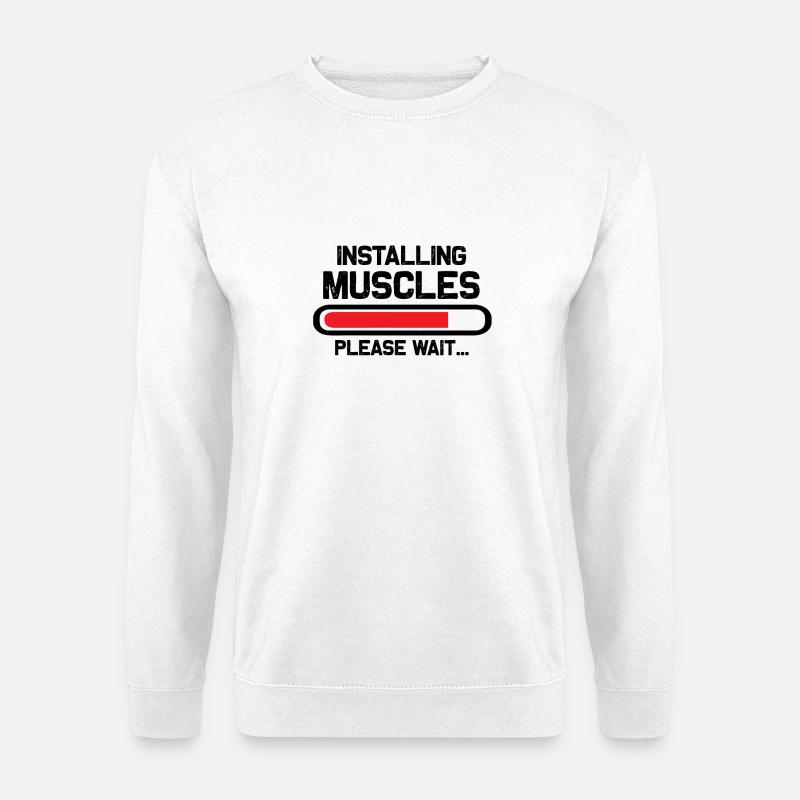 Lebendiges abstraktes Grafikdesign - Unisex Pullover - Weiß