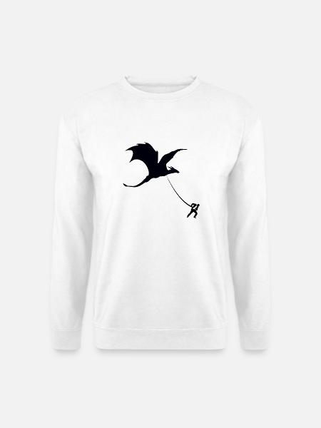 Herren Hausdrachen Ehefrau Humor Schwiegermutter - Unisex Pullover - Weiß