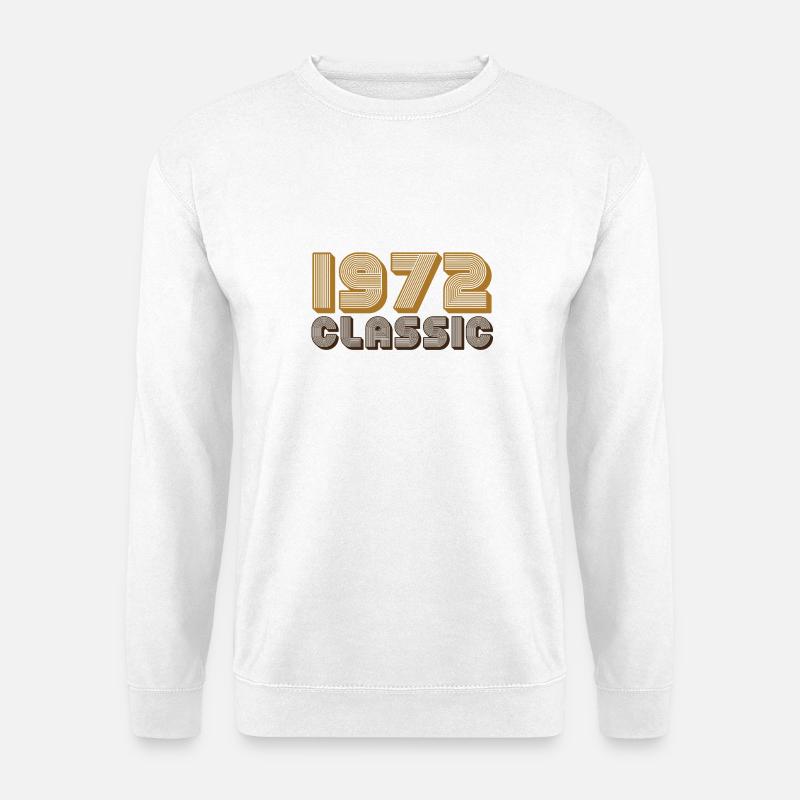 1972 Klassik Retro Typo - Unisex Pullover - Weiß