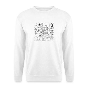50 birthday math teacher - Unisex Sweatshirt - white - Front