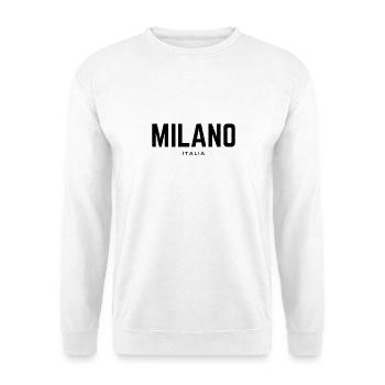 Milan Milan Italie - Sweat-shirt Unisexe - blanc - Devant