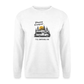 Camping-car, camping-car - Sweat-shirt Unisexe - blanc - Devant
