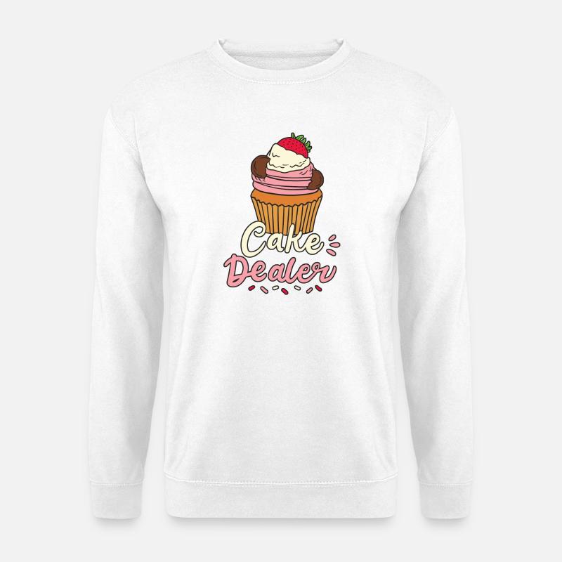 Kuchen Bäcker Backen - Unisex Pullover - Weiß
