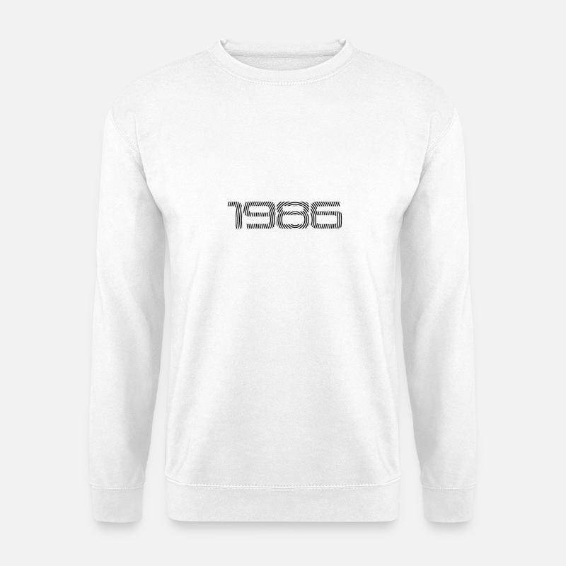 Geboren im Jahr 1986 - Unisex Pullover - Weiß