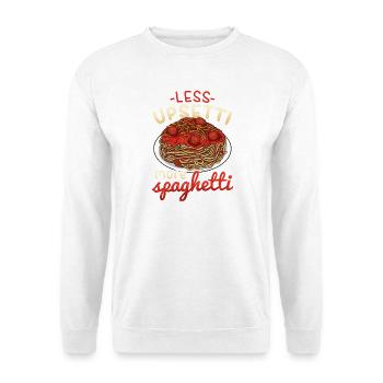 Spaghetti - Unisex Pullover - Weiß - Vorne - Alina (178cm) & Michal (187cm)