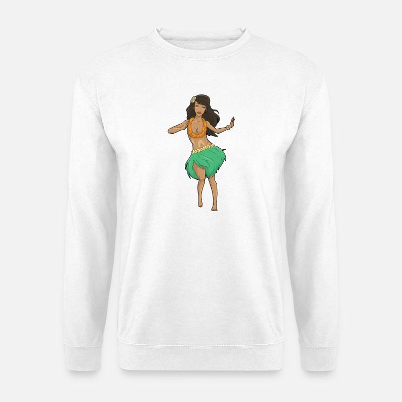 Hula Tänzerin - Unisex Pullover - Weiß