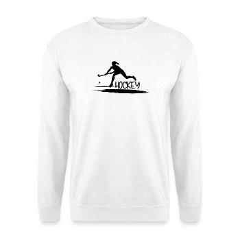 Field Hockey Girl Player cool gift - Unisex Sweatshirt - white - Front