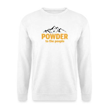 Powder To The People - Unisex Sweatshirt - white - Front