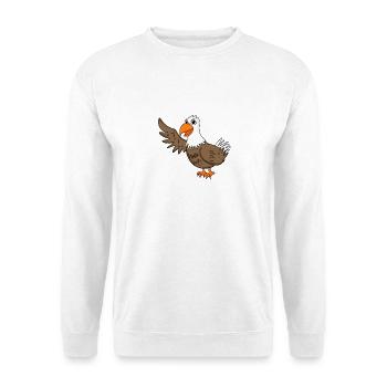 Adler - Sweat-shirt Unisexe - blanc - Devant