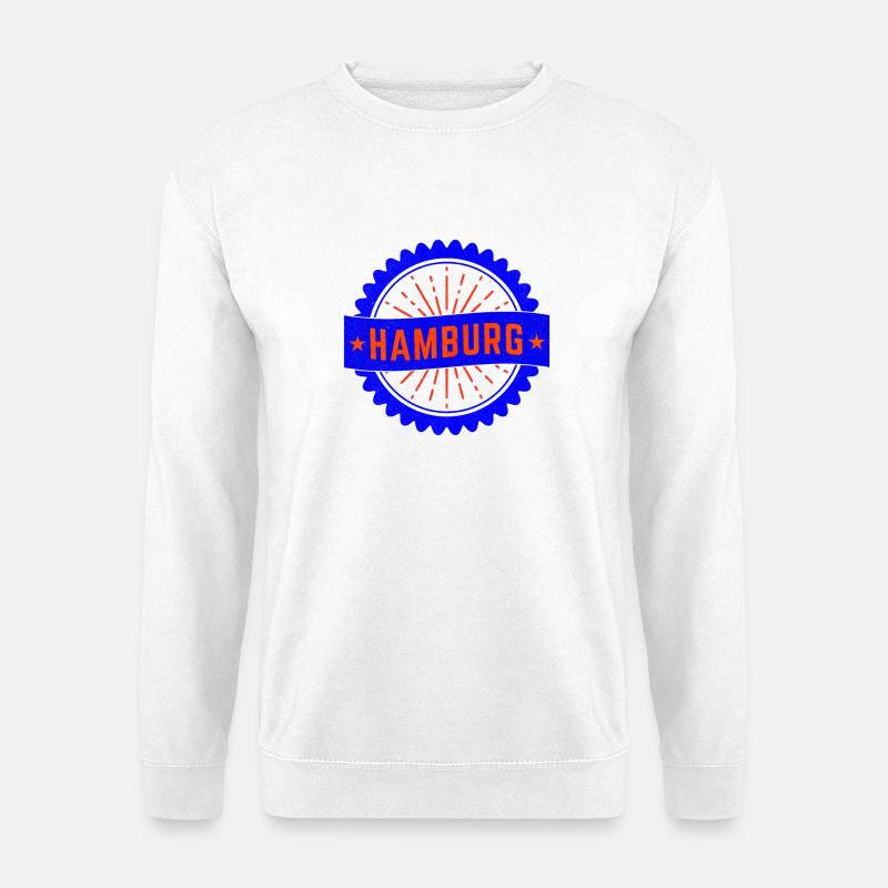 Hamburg Stempel Vintage - Unisex Pullover - Weiß