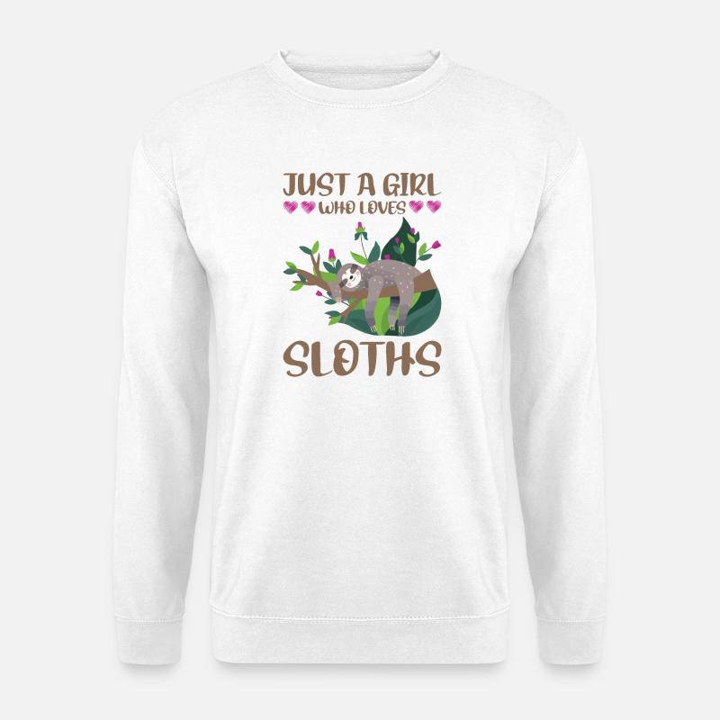 Faultier - Unisex Pullover - Weiß