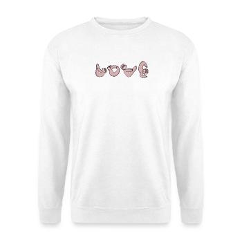 Love Yoga Fitness Sloth Love - Unisex Sweatshirt - white - Front