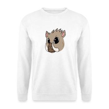 Sanglier - Sweat-shirt Unisexe - blanc - Devant
