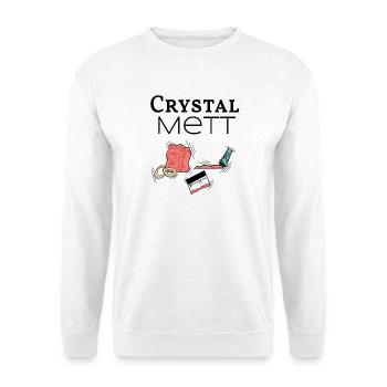 Crystal Mett - si piraté est votre médicament - Sweat-shirt Unisexe - blanc - Devant