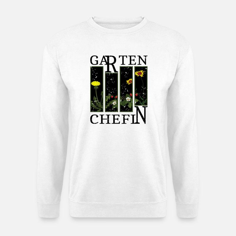Garten Chefin - Unisex Pullover - Weiß