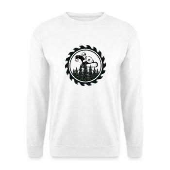Forêt dans l’anneau de scie circulaire - Sweat-shirt Unisexe - blanc - Devant