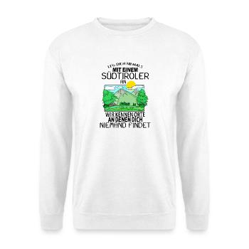 Südtirol Südtiroler - Unisex Pullover - Weiß - Vorne