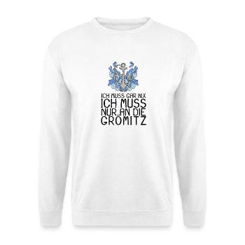 Grömitz - Unisex Pullover - Weiß - Vorne - Alina (178cm) & Michal (187cm)