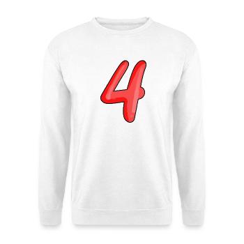 4 - Unisex Pullover - Weiß - Vorne