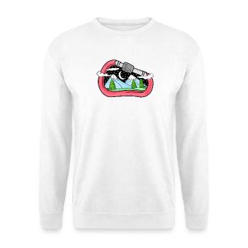 Carabine montagne montagne cadeau alpiniste - Sweat-shirt Unisexe - blanc - Devant