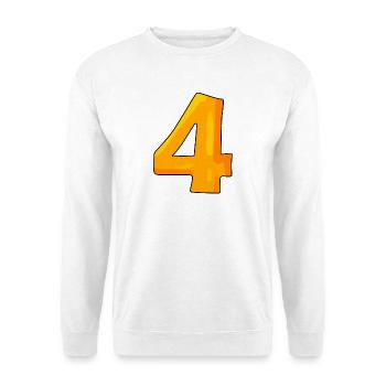 4 - Sweat-shirt Unisexe - blanc - Devant