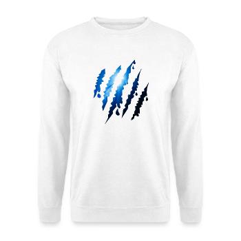 Ozian Scratch Trail Underwater Scratches - Unisex Sweatshirt - white - Front