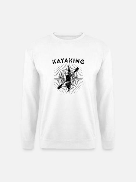 Kanu im Strahlenkranz - Unisex Pullover - Weiß
