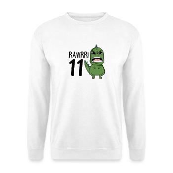 11e anniversaire - 11 ans - J’ai 11 ans - Sweat-shirt Unisexe - blanc - Devant