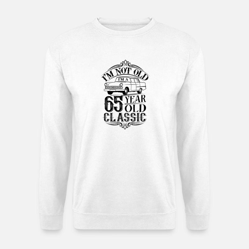 65th Birthday Classic Oldtimer - Unisex Sweatshirt - white