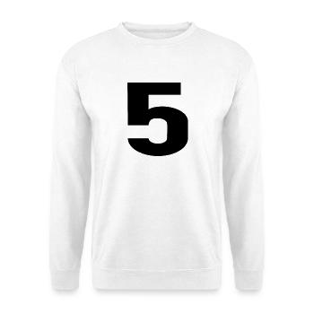 5 - Sweat-shirt Unisexe - blanc - Devant