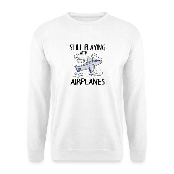 Airplane - Unisex Sweatshirt - white - Front