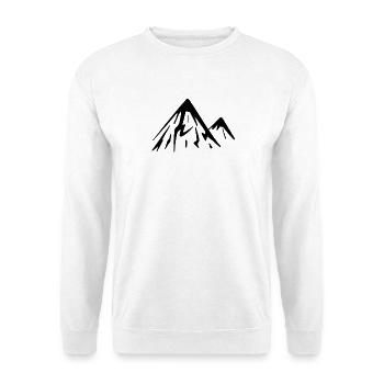 Montagnes de montagne - Sweat-shirt Unisexe - blanc - Devant
