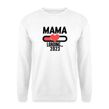 Mom 2023 - Expectant Mother 2023 loading - Unisex Sweatshirt - white - Front
