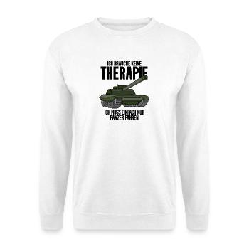 Panzer Militär Geschenk - Unisex Pullover - Weiß - Vorne