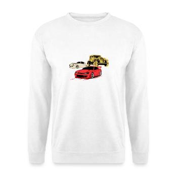 Funny Car Quote For Car Lovers Car Vector - Unisex Sweatshirt - white - Front